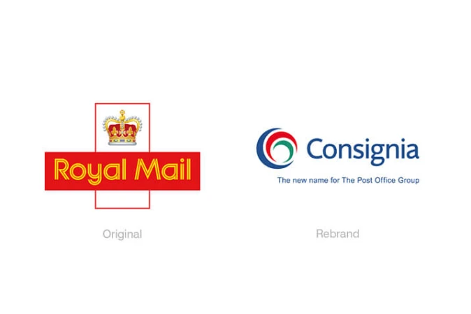 Royal Mail Consignia rebrand