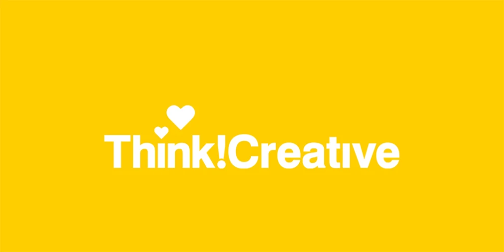 Think Creative logo with hearts