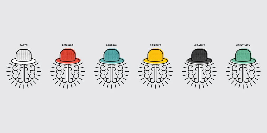 6 Hat Thinking illustration