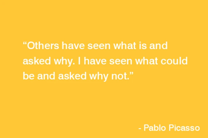 Pablo Picasso perception quote