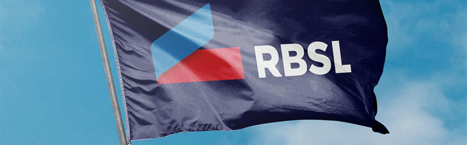 RBSL Brand on a flying flag.