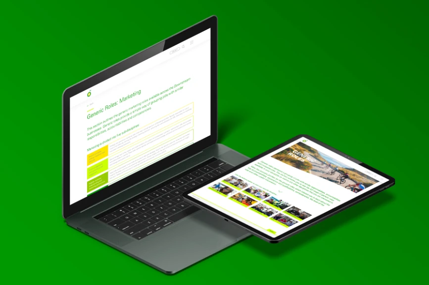 BP Careers Portal web design on desktop and tablet