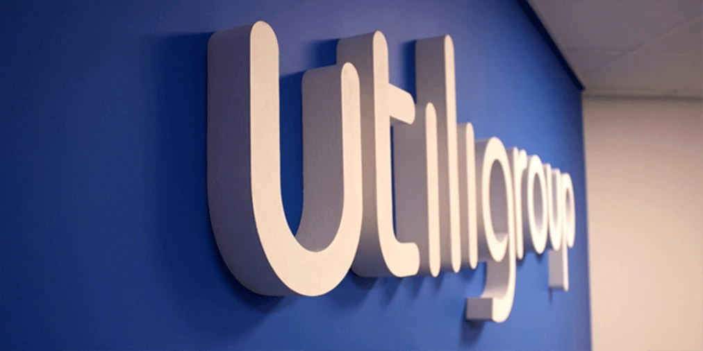 Utiligroup logo in office